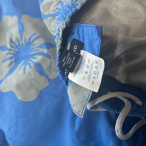 🏊‍♂️Lands end Swim Trunks Blue Floral Print - Picture 4 of 6